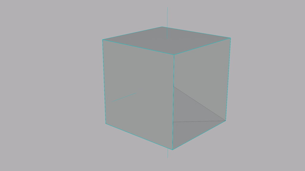 Guida cubo con geometrie interne dettaglio
