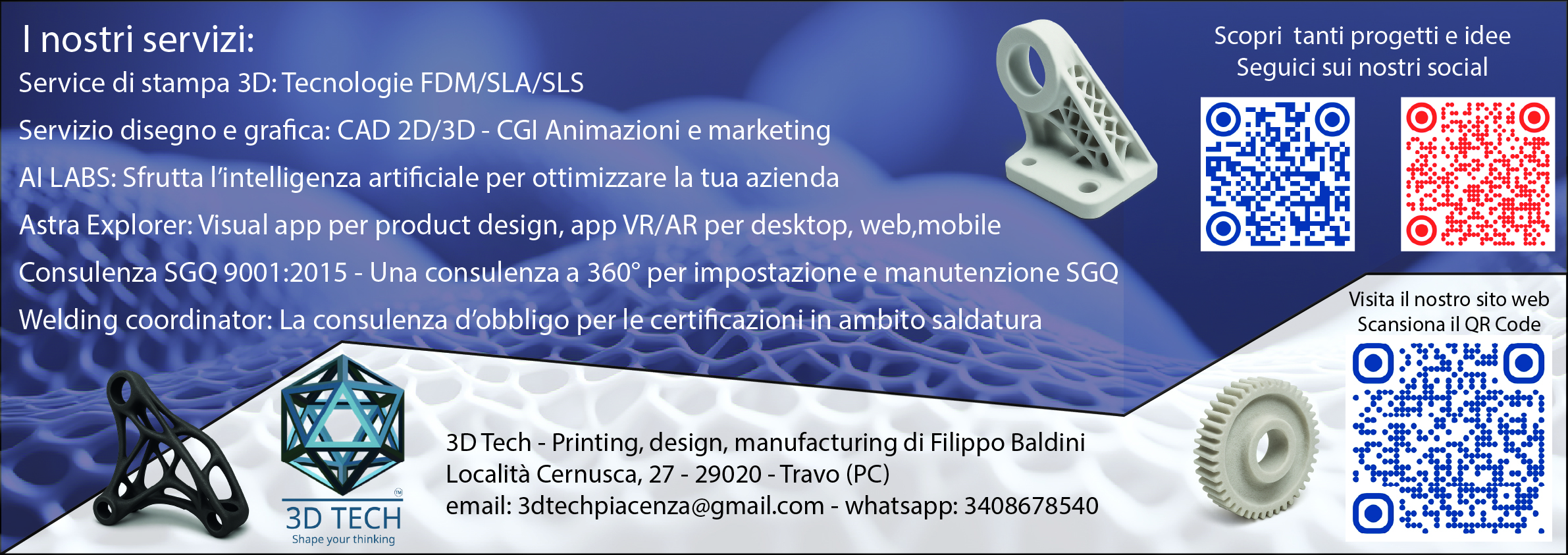 I nostri servizi  3D Tech